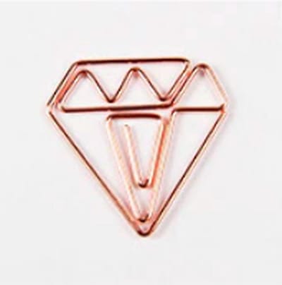 ProductGoods - Paperclips Diamant Roségoud -2,5 cm - 10 stuks