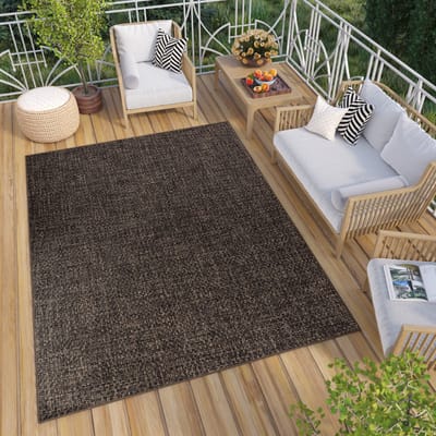 Tapiso Verano Vloerkleed Bruin Indoor Outdoor Tuin Terras Balkon Buiten Tapijt Maat- 60x100