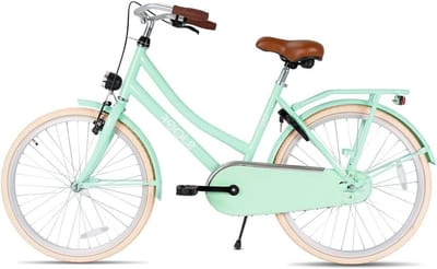 Meisjesfiets - Stadsfiets Kinder - Dagelijks Gebruik - Verstelbaar Zadel Stuur - 26 Inch - Turquoise