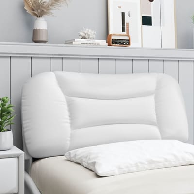 vidaXL - Hoofdbordkussen - "Hvar" - 80 - cm - kunstleer - wit