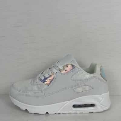 Air sneakers wit metallic Wit / 37