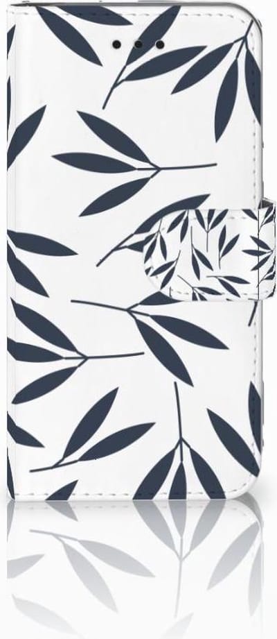 Apple iPhone X | Xs Hoesje Leaves Blue