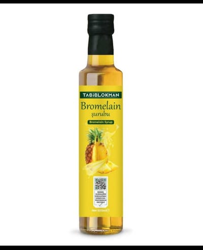Tabiblokman Bromelaïne Siroop – Natuurlijk Enzym uit Ananas – Detox - Spijsvertering & Ontstekingsremming – Hoogwaardige Krachtformule – 250 ml