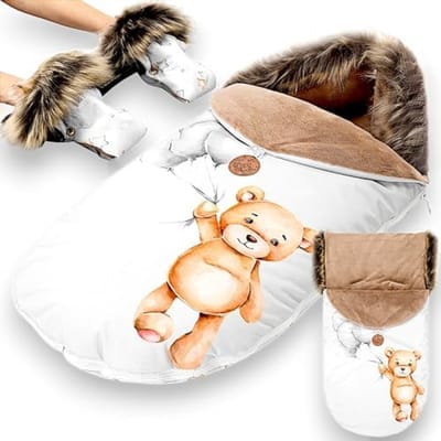 PromoHome Winter Voetenzak voor Buggy en Kinderwagen - Zachte Bescherming tegen Kou 60x45 cm