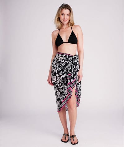 Pia Rossini Mykonos Luxe Strandsarong Zwart/Wit