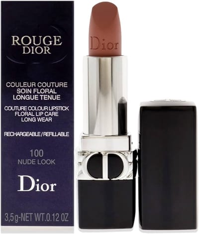 Dior Rouge Lip Balm Refillable Lippenstift 100 Nude Look - 3,5 g - lippenstift/lippenbalsem