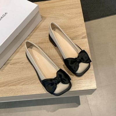 Britse Stijl Kleine PU Leren Schoenen Dames Zomer Retro Enkele Schoenen Erwtenschoenen Mary Jane Schoenen Lente /Herfst Vierkante Neus Schoenen 39 gray