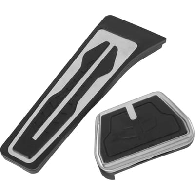2 Stuks Rem- en Gaspedaal Cover Rubber Antislip Gebogen Ontwerp Voetpedaal Pad Set voor 1 2 3 4 5 white