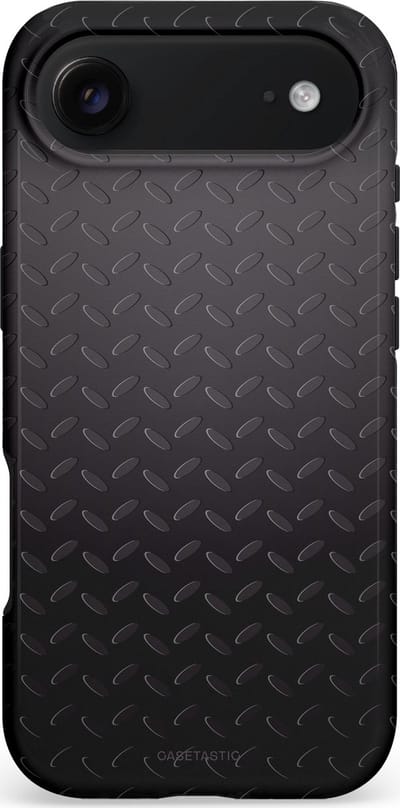 Casetastic hoesje geschikt voor Apple iPhone Air - MagSafe - Dubbellaagse bescherming - Geometaal - Fashion Case - Zwart