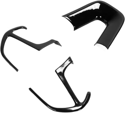 Allecto - Stuurwiel Trim - Zwart - 3-delige Set - Stijlvol - Voor Dodge Challenger Charger Durango - Auto Accessoires