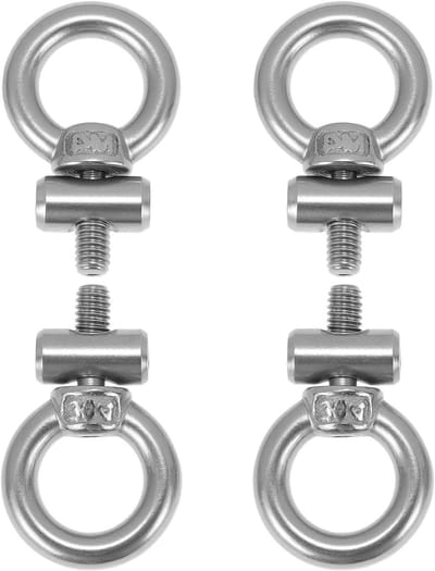 Buisstoppers Luifelrail - Tentrail Stoppers - Voorkom Slippen - Roestvrij Staal - Set van 4 - Zilver