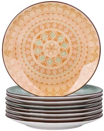 Sorellia Mokkenset - 6 stuks - Mix kleur - Dinerborden - Bordenset - Diepe borden - Ontbijtborden - Servies - Keukenservies