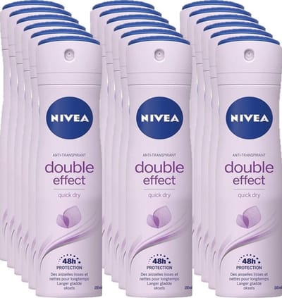 Nivea Deospray Women  Double Effect 150 ml - Voordeelverpakking 18 stuks