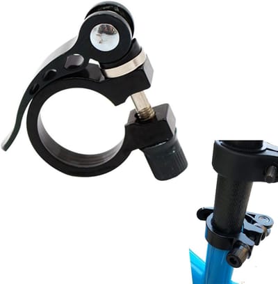 Fiets Zadelklem - Zadelbevestiging - Veilig Fietsen - Snelle Bevestiging - 31.8 mm - Zwart