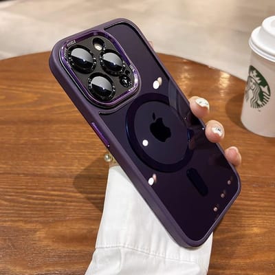 Luxe Mat Bumper Magnetische Transparante Hoes Voor iPhone 15 14 13 12 11 Pro Max 14 Plus Magsafe Draadloos Opladen Lensbescherming Cover For iPhone 11 ProMax