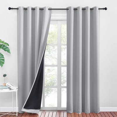 Dailygoods- Verduisteringsgordijnen 100% Verduisterend - Gordijnen Kant en Klaar 2 Stuks - 140x245cm - Zacht Polyester - Metalen Oogjes