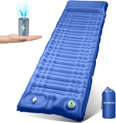 Zelfopblazende Isomat 12cm Dik met Voetpomp en Kussen - Ultralicht en Waterdicht