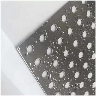 Geperforeerd Metaal - Roestvrij Staal - DIY Projecten - 0.6mm Dik - 43x100cm - Zilver
