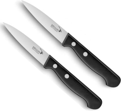 Déglon Professionele schilmessen set – graniet look – roestvrij staal – 8 cm – 2 stuks