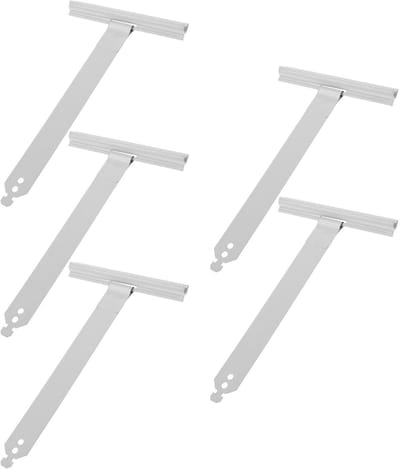 Rolluikvering Set - Ophangveren Luiken - Rolluiken Repareren - Zwaluwstaartverbinding - 5 Stuks - Wit