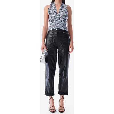 IRO Paris Cabir Trouser Black Maat: 32 | Leren broeken Outlet | Dames | Zwart