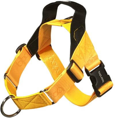 Boondog Hondentuig 0109 - Anti Trek - 2 Bevestigingspunten - Met Handvat - Verstelbaar - Comfortabel Harnas - Yellow - Maat M