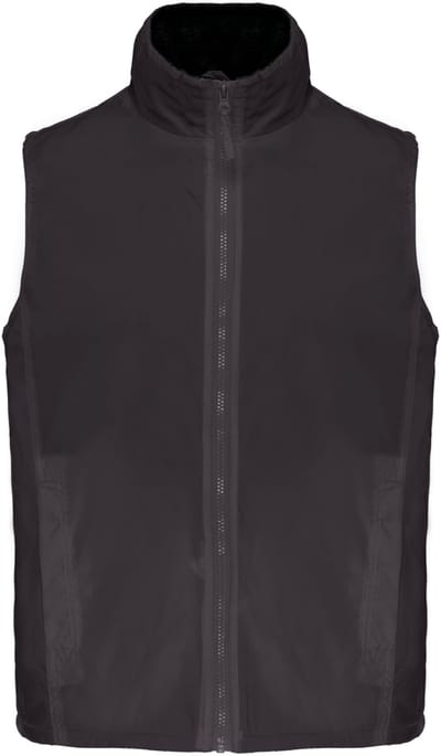 Kariban Met fleece gevoerde bodywarmer unisex K679 - Dark Grey / Black - 4XL