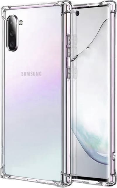 Hoesje Geschikt voor Samsung Galaxy Note 10 Anti Shock silicone back cover/Transparant hoesje
