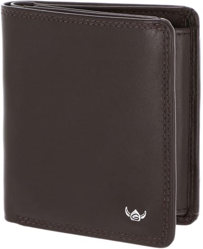 Golden Head Leren portemonnee Polo RFID Protect Kombischeintasche 1119 Dunkelbraun donkerbruin