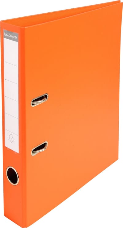 Exacompta 10x Prem'Touch® PVC Ordner met hefboom - rug 50 mm - A4 - Oranje - 53544E