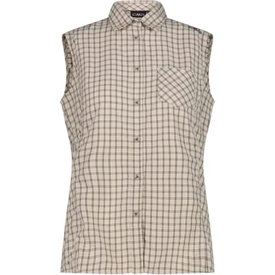 Mouwloze vrouwenblouse met ruiten CMP