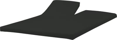 Princess Line Comfortabel Ultra-Soft Splittopper Hoeslaken 160x200 - 100% Katoen Jersey - Hoeslaken voor Elektrisch & Verstelbaar Bed - Rondom Elastiek - Hoekhoogte 15 cm - Bovensplit ca. 90 cm - Antraciet