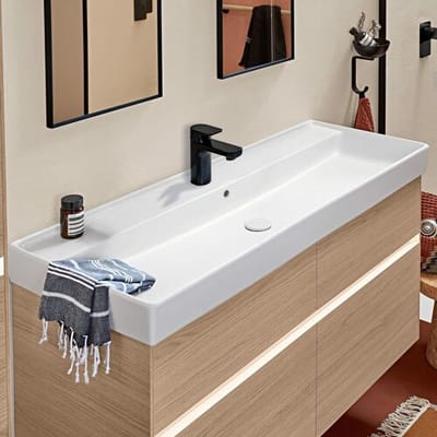 Villeroy & Boch Collaro cabinet washbasin 120 cm with overflow, 1 tap hole 4A33C501