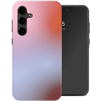 Selencia Hoesje - Geschikt voor Samsung Galaxy S24 FE - Backcover - Gradient Soft Blush