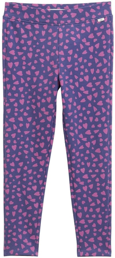 Tom Tailor - Legging met all-over print - Maat 92/98 - dark blue pink heart