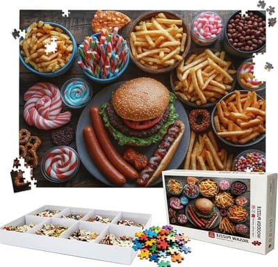 Houten Puzzel - Legpuzzel 5000 stukjes - Ontspannen Tijdverdrijf - Precisie Pasvorm Stukjes - 156x105cm - Multicolor