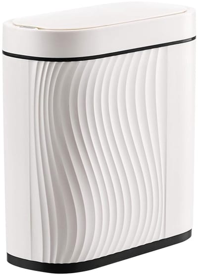 Dailygoods- Afvalbak 8 Liter - Prullenbak met Sensor - Compacte Afvalbak - Waterdichte Deksel - Hoogwaardige ABS Kunststof - Ideaal voor Badkamer/Keuken