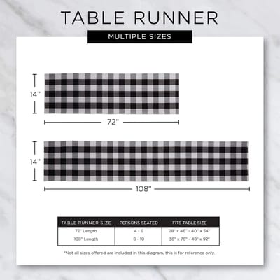 Tafelloper - Tafelkleed - Diner Decoratie - Easy Care - 13x72 inch - Steen
