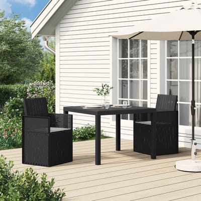 vidaXL - Tuinstoelen - 2 - st - Anthraciet - en - Lichtgrijs - PP