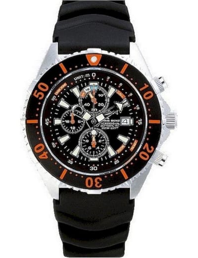 Chris Benz Duikerhorloge Depthmeter Chronograaf CB-C300-O-KBS