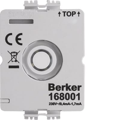 Hager Berker LED Module 230V Voor Draaischakelaar Zonder N-geleider - 168001