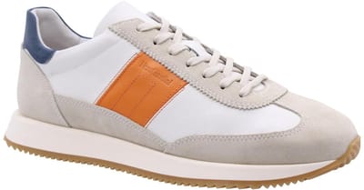 Sneaker Nerogiardini Velour Dollarino Wit Softy Oranje 3166 Sauvage - Fashion Wear - Volwassen