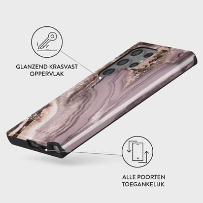 BURGA Telefoonhoesje voor Samsung Galaxy S24 Ultra - Schokbestendige Hardcase Hoesje - Golden Taupe