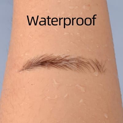 Tattoo Wenkbrauw Stickers Waterdicht Permanente Wenkbrauw 3D Imitatie Wenkbrauw Tattoos 3D Haarachtige Authentieke Wenkbrauwen 141 zwart