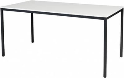 Bureautafel - Domino Basic 160x80 grijs - zwart frame