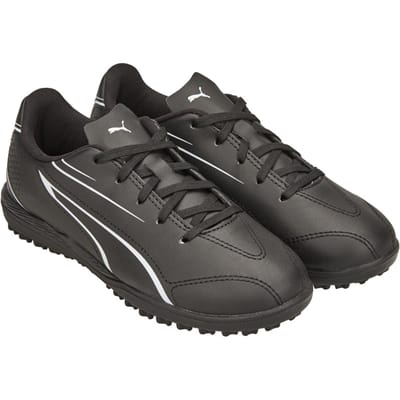 Puma Jongens Vitoria TT Voetbalschoenen (Zwart/Wit)