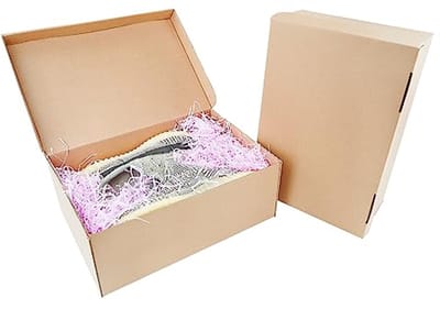 Karton Schoenendozen met Deksel - Multifunctionele Opbergdozen voor Thuis en Kantoor - Vouwbare Kartonnen Dozen - Cadeauverpakking (Set van 10)