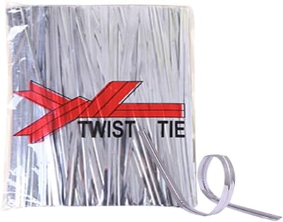 Twisted Metallic Ties - 800 Stuks Verpakkingssluitingen voor Brood, Snoep en Cookies, 8cmx4mm, Perfect voor Cadeaus en Decoraties
