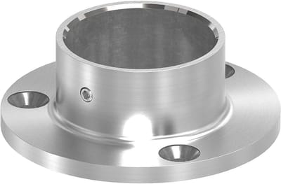Vloeranker Roestvrij Staal - Buisbevestiging - Stevig Monteren - V4A Materiaal - 424mm Buisdiameter - Zilverkleurig