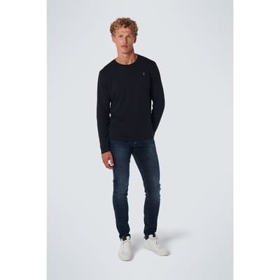 No Excess Denim, Tapered 712, Dark, Stretch Dark Denim Maat: W30L30 | Skinny Jeans Outlet | Heren | Blauw